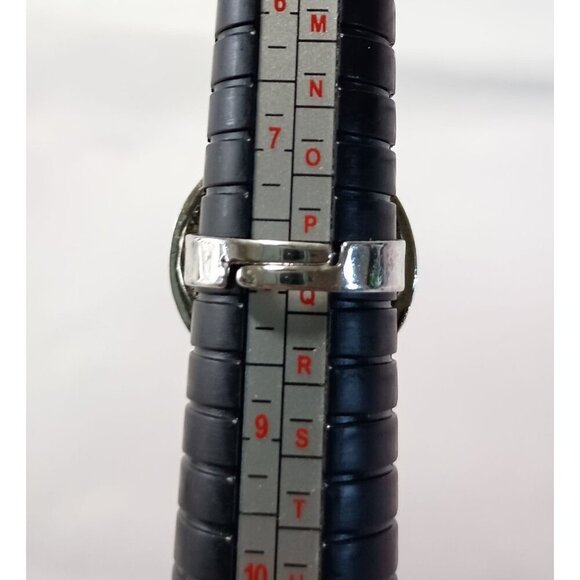 Vintage Adjustable Size 8 Silver Tone Filigree Statement Ring New in Box - Picture 4 of 4